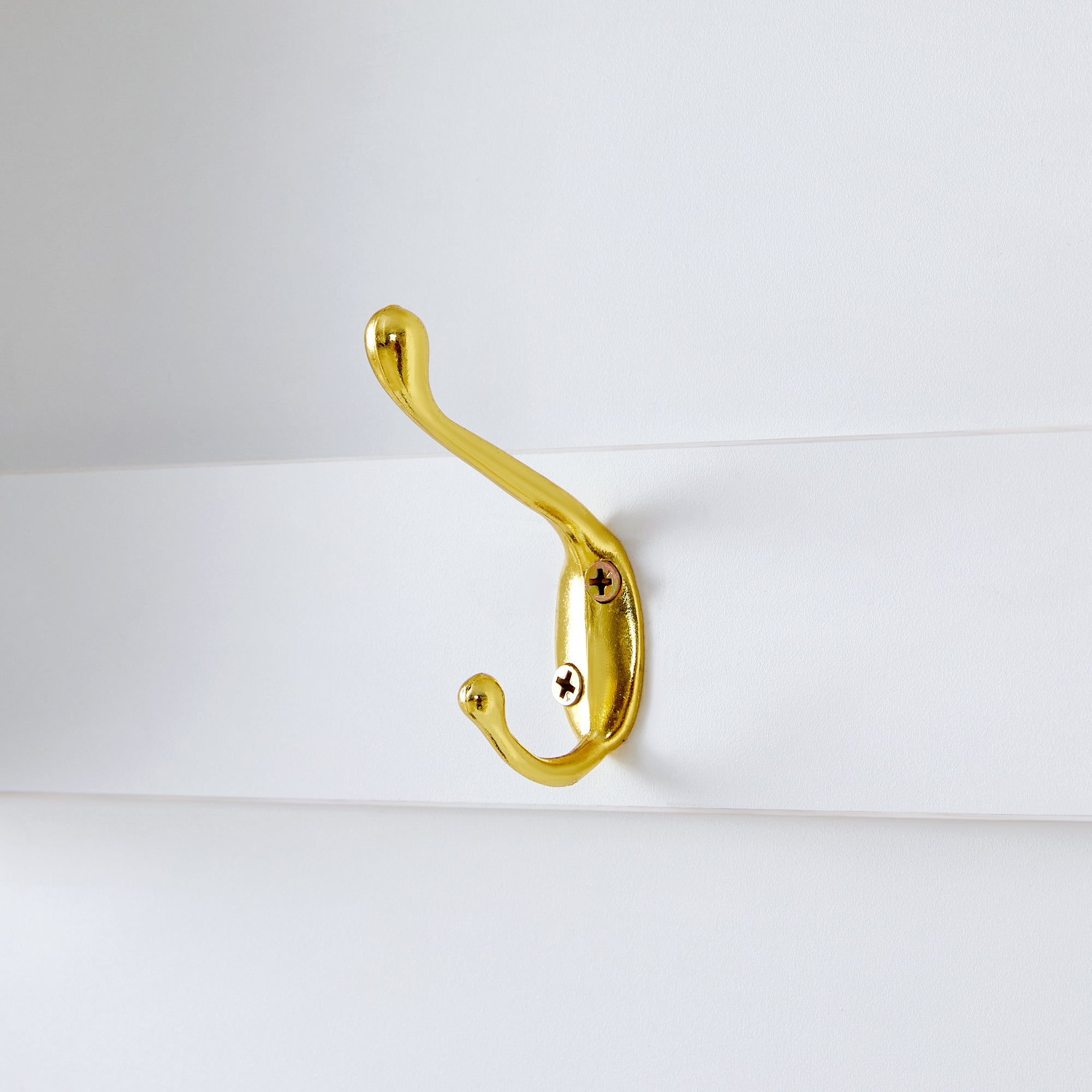 Ensemble vestiaire d'entrée - avec porte-manteau et rangements à chaussures - Banc de rangement - avec 3 crochets - Blanc - 8