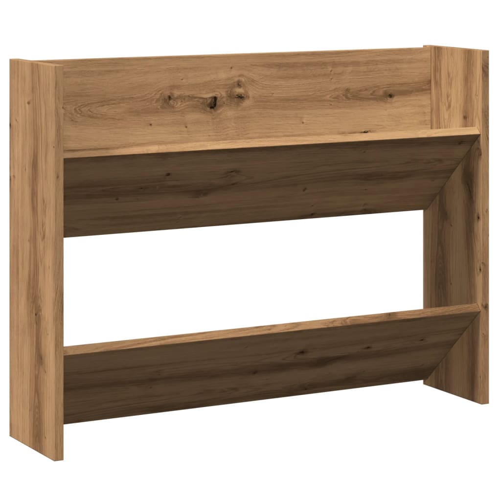 Étagère Murale Avec Tiroirs – Chêne Artisanal, Rangement Flottant, 60x28x15 Cm