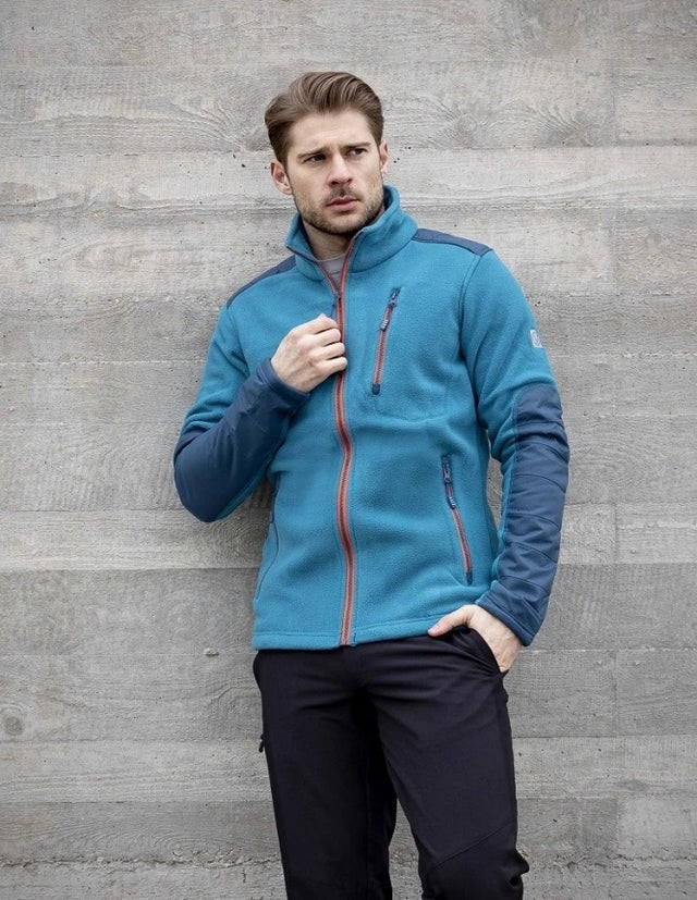 Sweat polaire 4TECH bleu pétrole - Taille XL