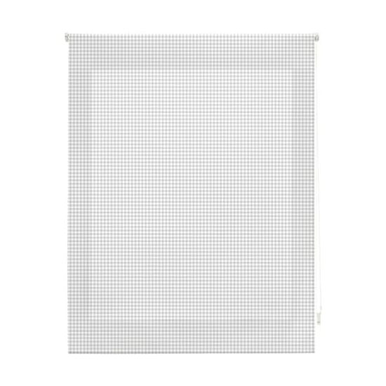 Estor vichy enrollable translúcido - estor enrollable tamaño 160x250 - estor translúcido color cuadros gris | blindecor