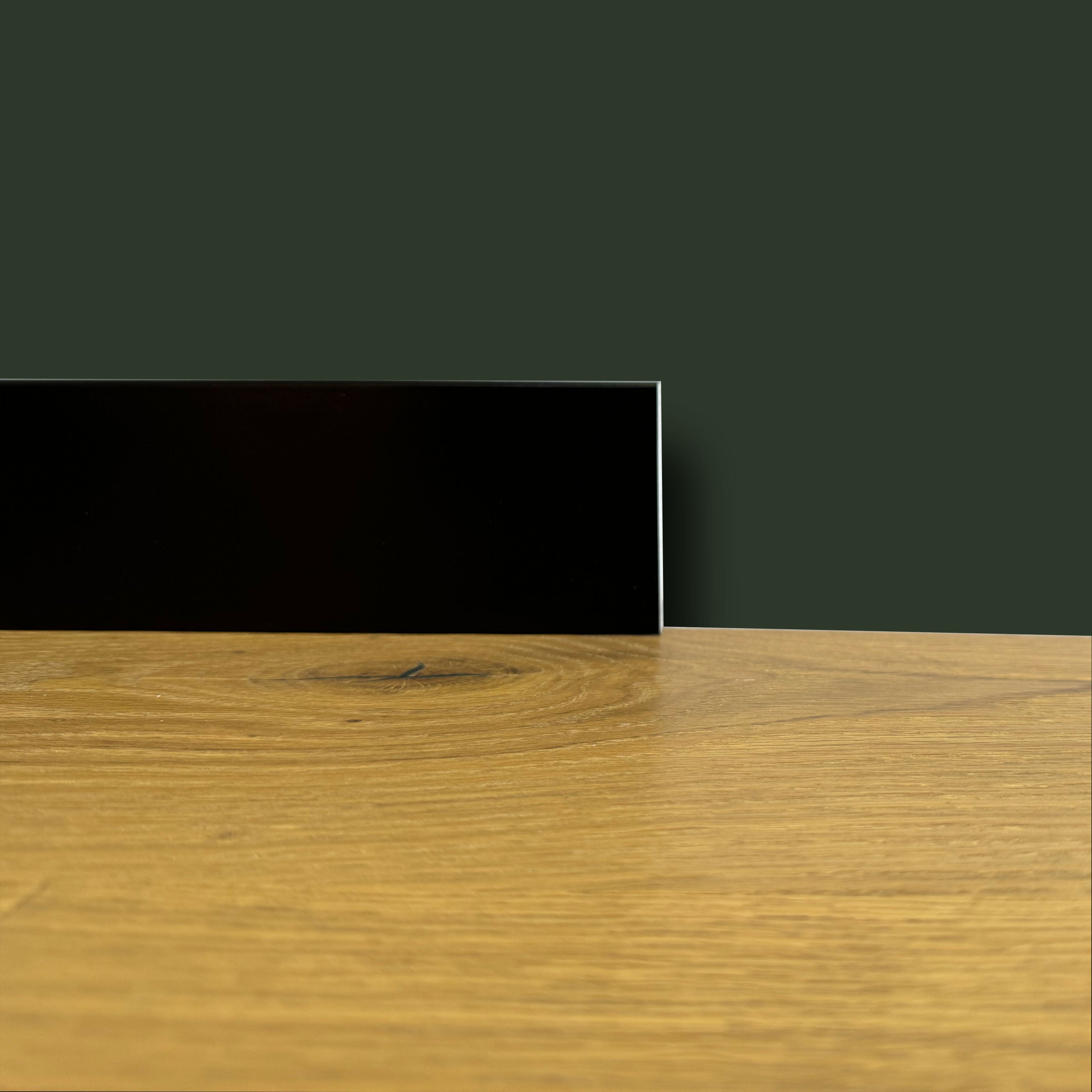PLINTHE CARRÉE en FIBRE DE BOIS COMPACTE 80X15 NOIRE (TOTAL NOIR) (prix au mètre linéaire) - 3