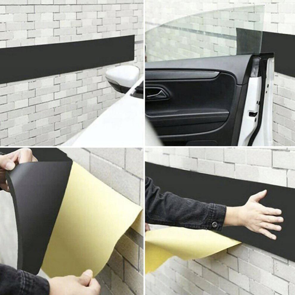 Protección de pared para puertas de automóviles en garajes estrechos - Listón autoadhesivo de seguridad - 5