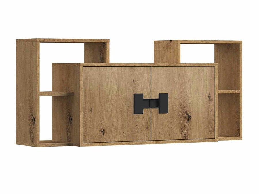 Armario de pared florevi 107, roble artisan, 53x120cm, número de puertas: 2.0032cm, estanterías, aglomerado laminado