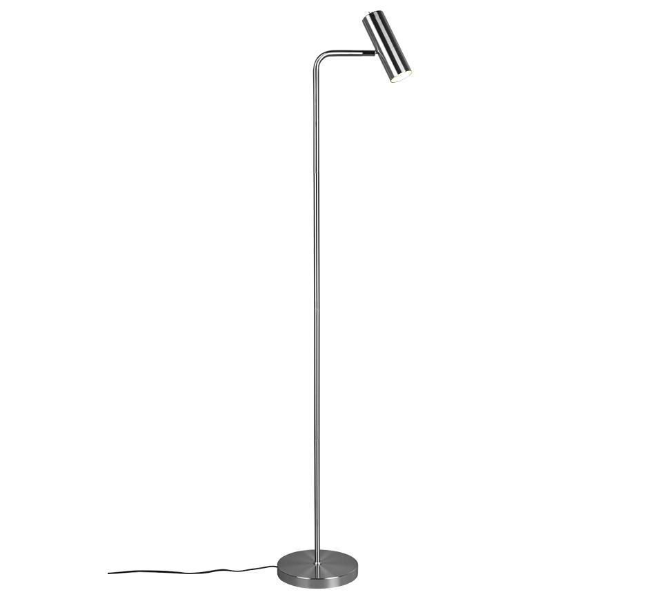 Lampa podłogowa stojąca Marley srebrna 1xGU10x5W wym: 151 x 23 x 23 cm metal Trio