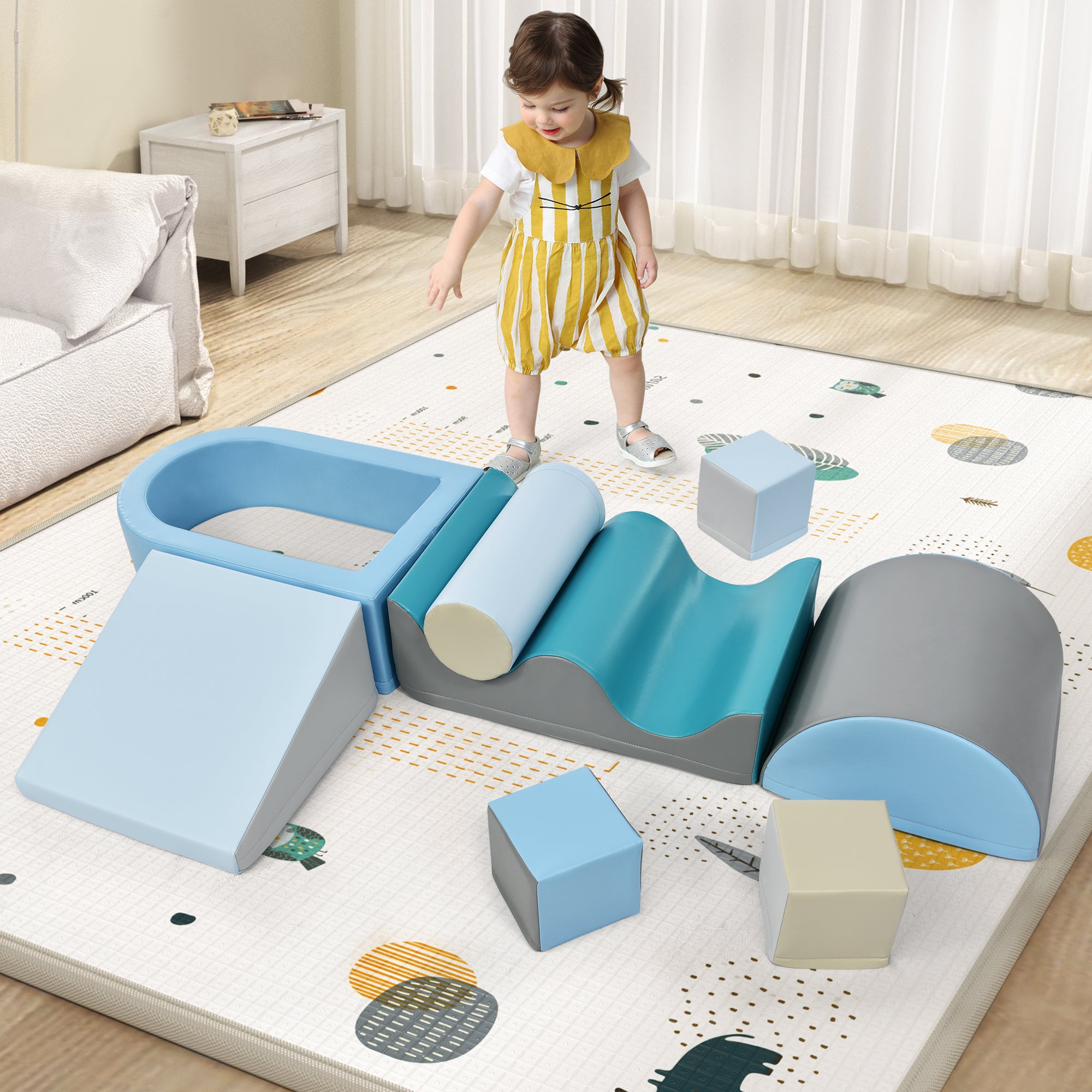 Blocs d'escalade en mousse souple pour tout-petits, ensemble de jeu d ...