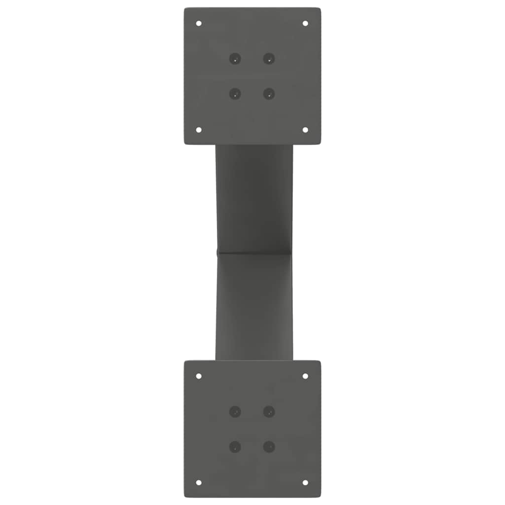 Maison Exclusive - Pieds de table à manger en forme de X 2 pièces Anthracite 50 x (72-73) cm Acier - 7