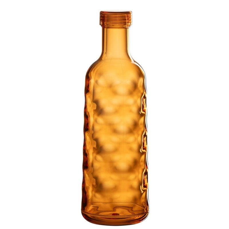 Botella de agua de plástico naranja 10x10x30 cm