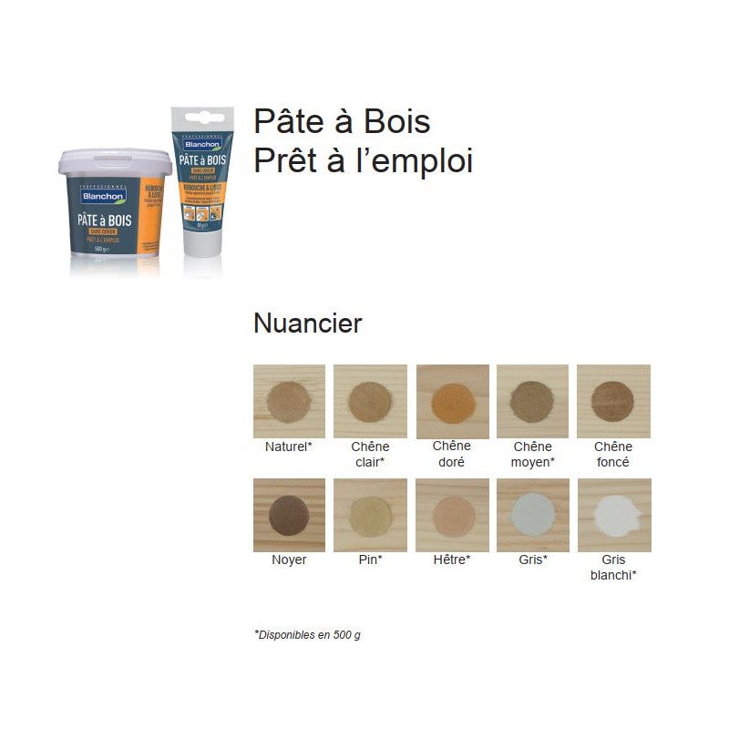 Pâte à Bois BONDEX - Chêne Clair - 250 G - Neuf
