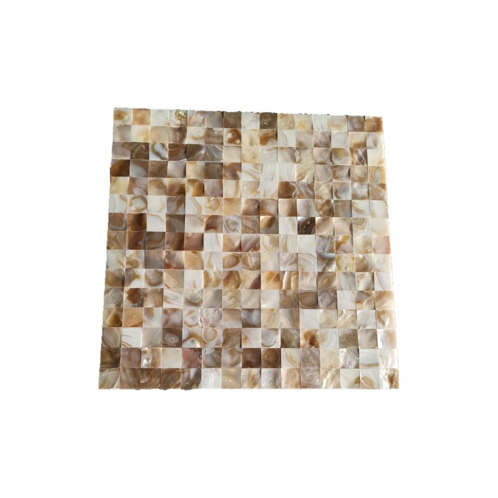 Mosaïque décorative adhésive nacre naturelle nuancée - 4