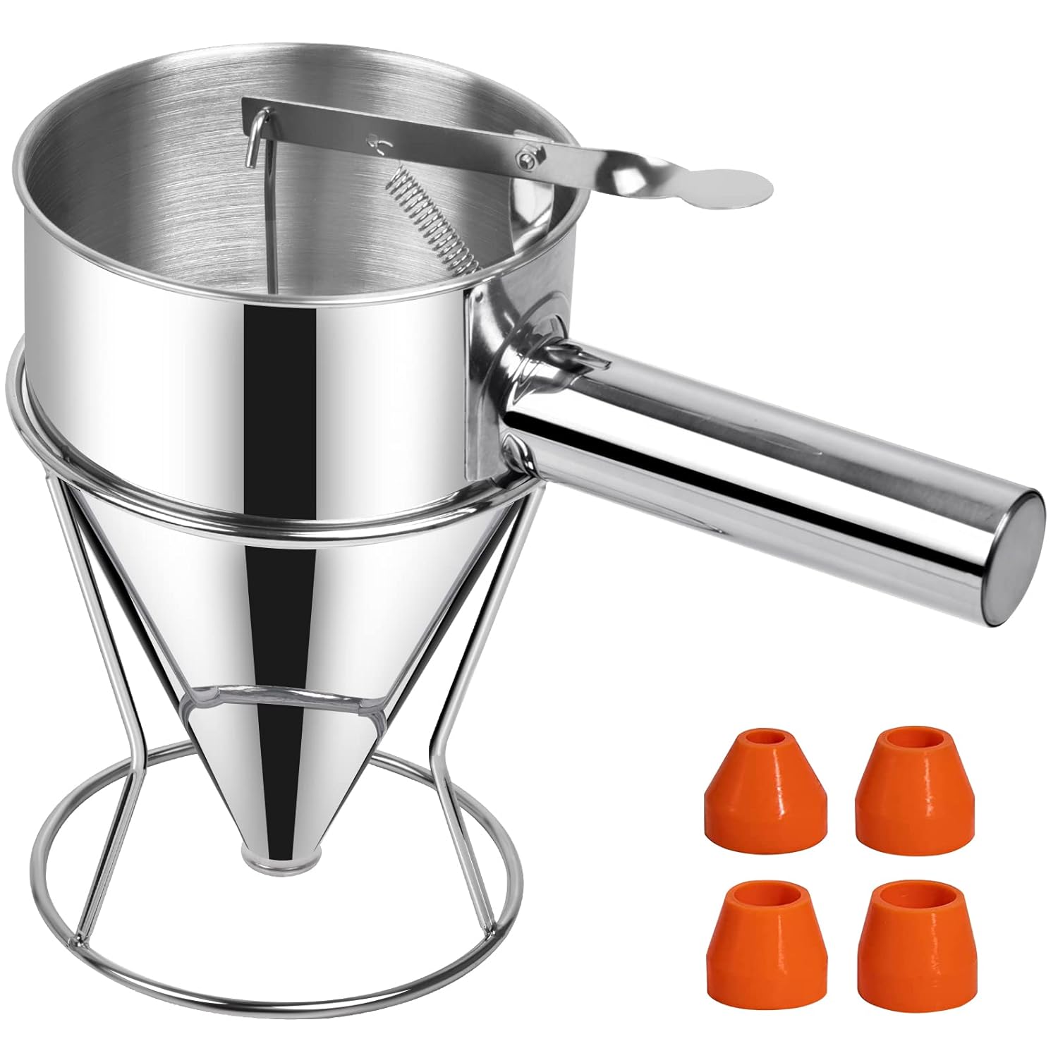 Entonnoir a Piston Inox, Entonnoir Cuisine 1,2 Litre Multi-calibre ...