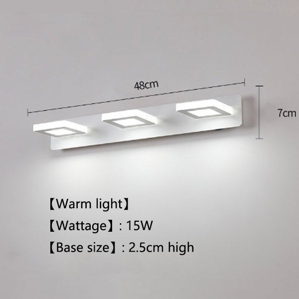 Kwazar Luminaire LED Applique Murale 60cm 15W - Lampe Miroir Salle De Bain IP44 Avec Interrupteur