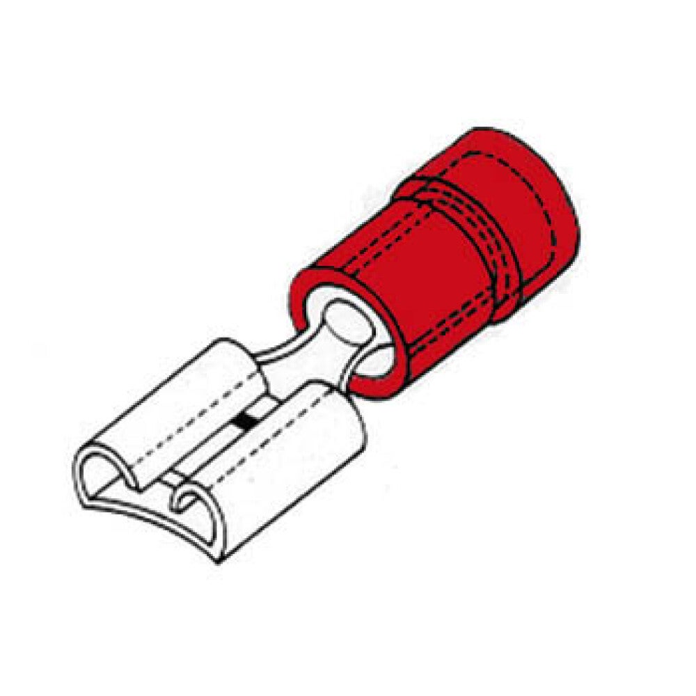 COSSE FEMELLE 4.8mm ROUGE | Leroy Merlin