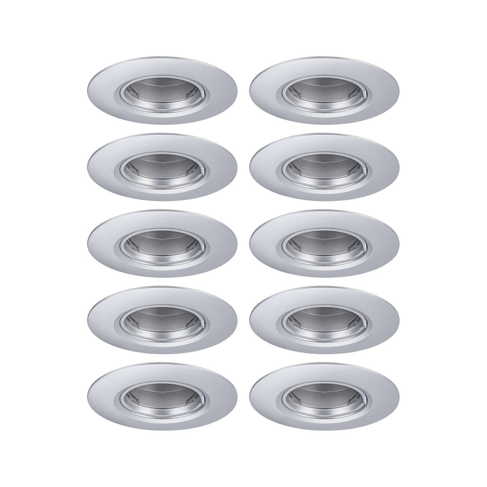 Spot encastré Kit de 10 fixe rond 90mm GU10 max. 10x10W 230V gradable ...