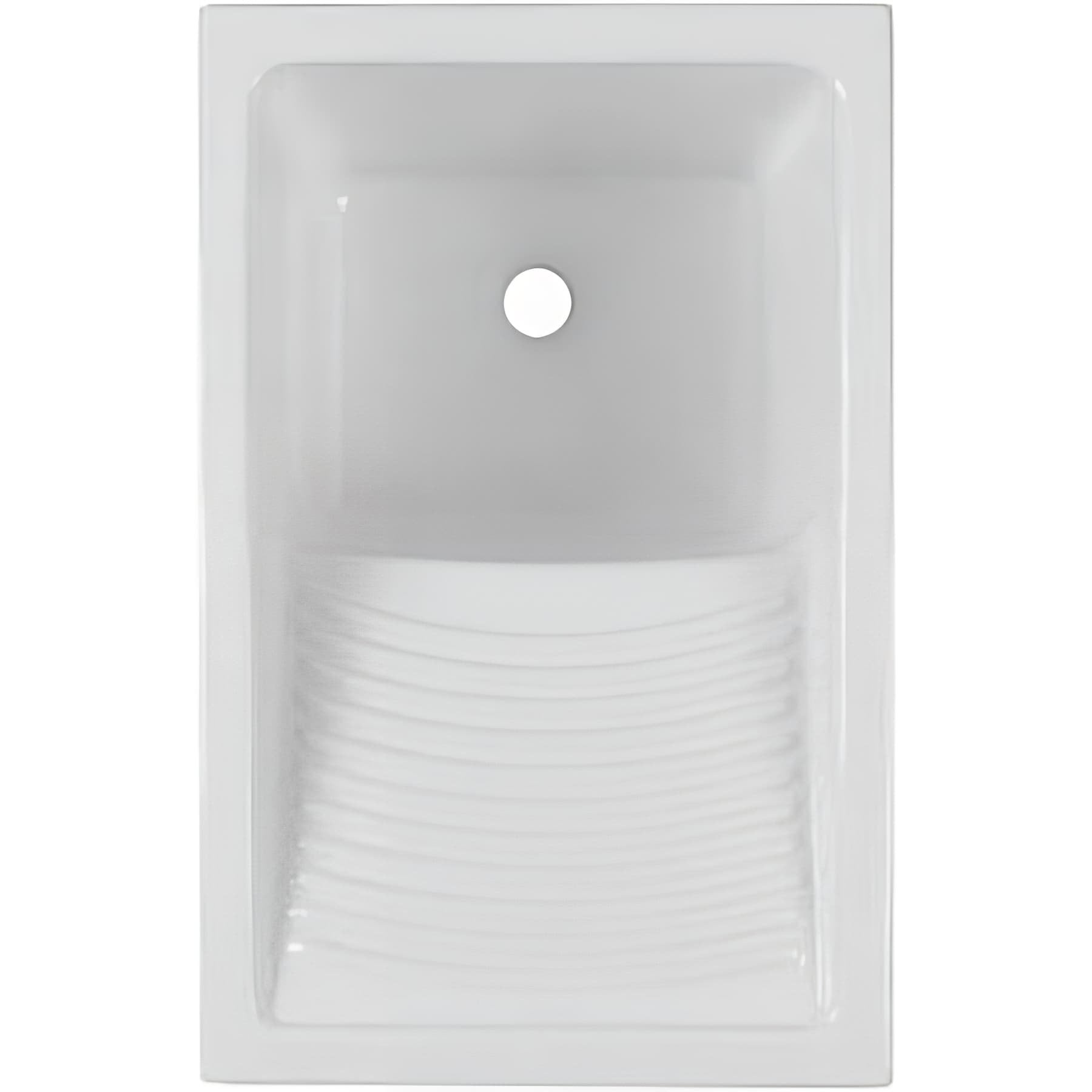 Évier buanderie vidoir bac à laver céramique traditionnelle SANINDUSA Riba 75 blanc - 2