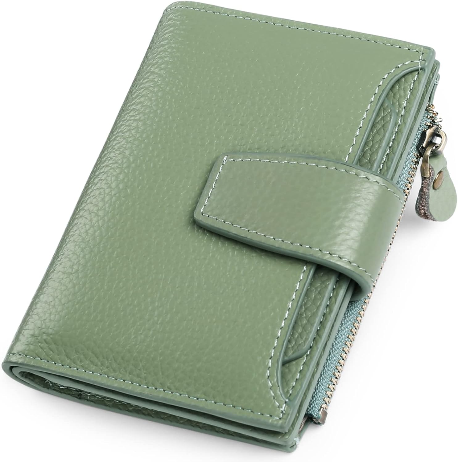 Portefeuille Femme Mode Porte-Monnaie Avec Blocage Anti Rfid Pu Porte-Cartes Court Portefeuille