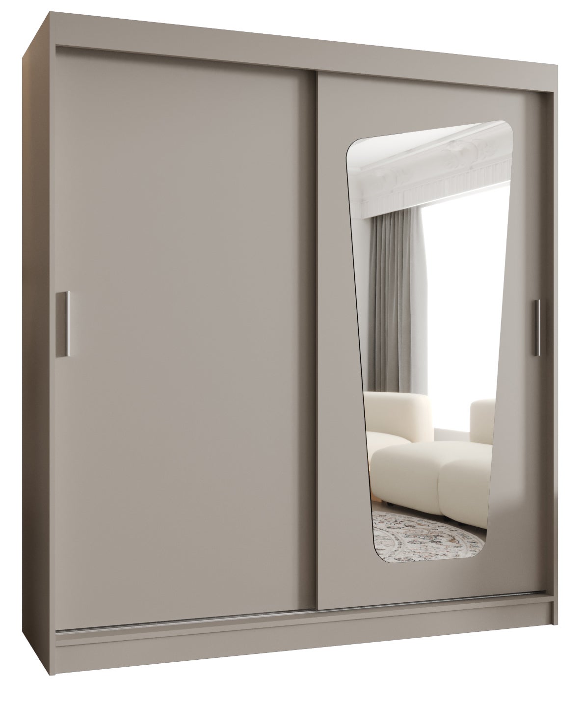 Szafa przesuwna garderoba MOKA 180 x 62 x 200 cm Kaszmir - Abiks Meble