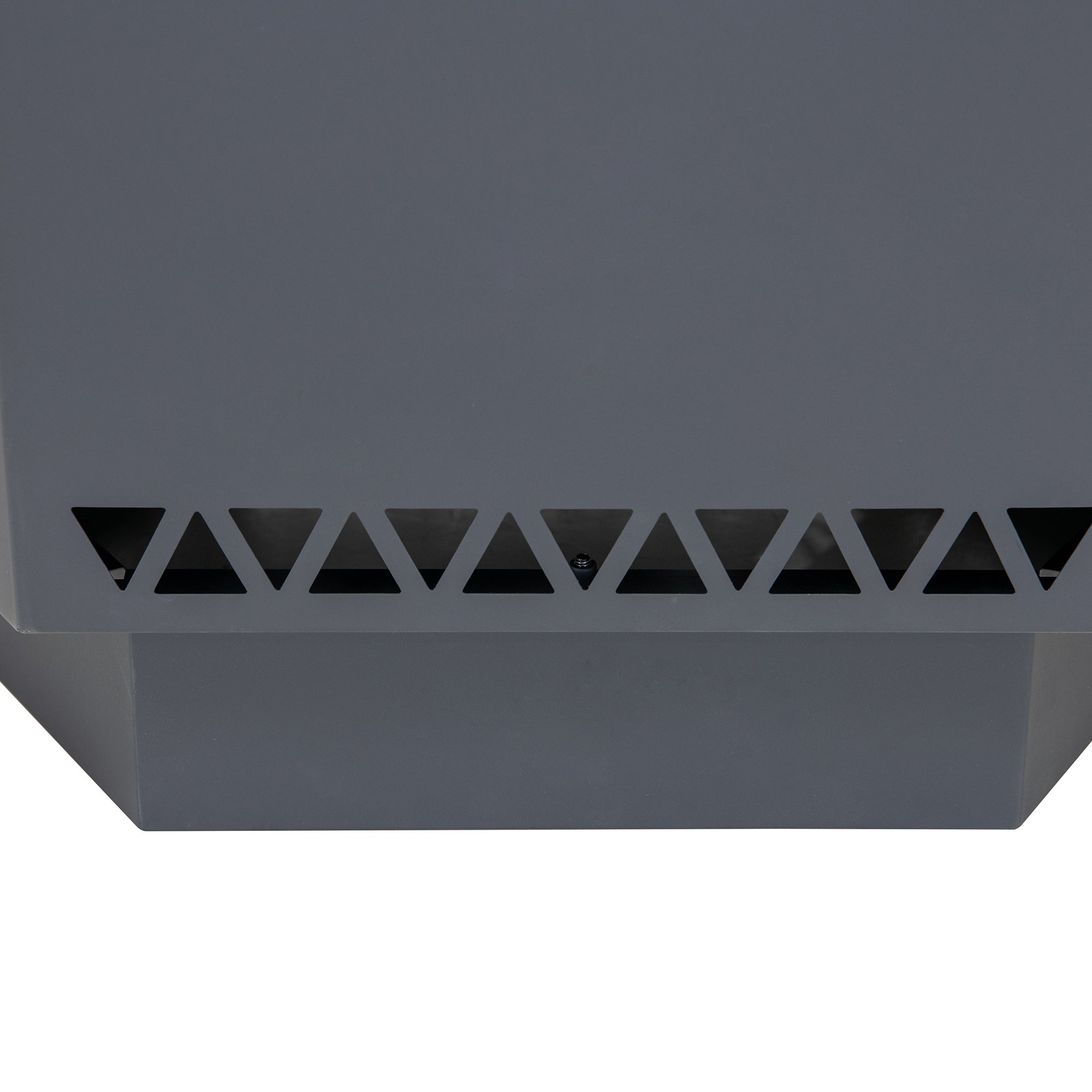 Brasero anti-fumée AMIATA en acier - 66x57x38cm, noir - 8