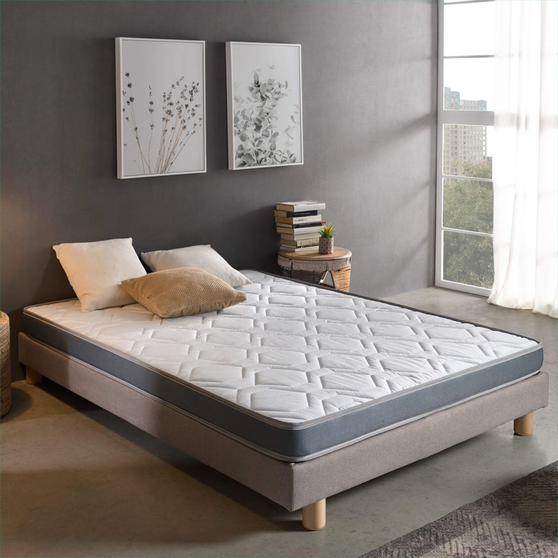 Homescapes Federa In Cotone Egiziano 330 Fili, Damasco Con Strisce Rasate, 40x80 Cm, Colore Lilla, Cerniera