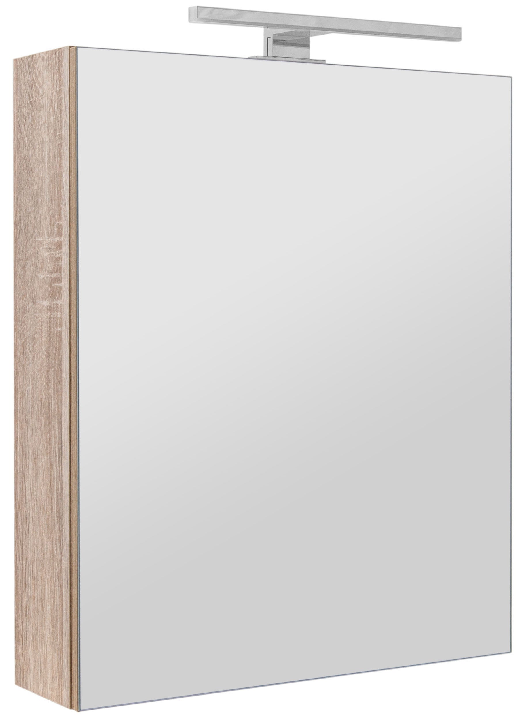 Szafka łazienkowa z lustrem oświetleniem lampką led lustrzana wisząca 50 cm