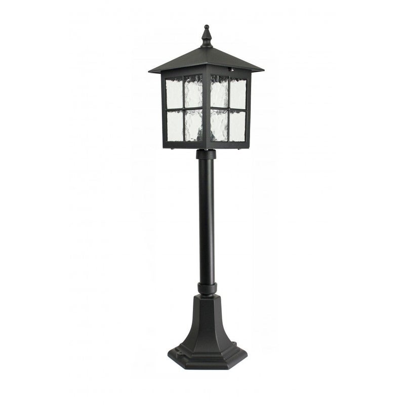 Lampa ogrodowa stojąca Wenecja czarna 1xE27x60W IP43 wym: 76 x 18,5 x 18,5 cm aluminium SU-MA