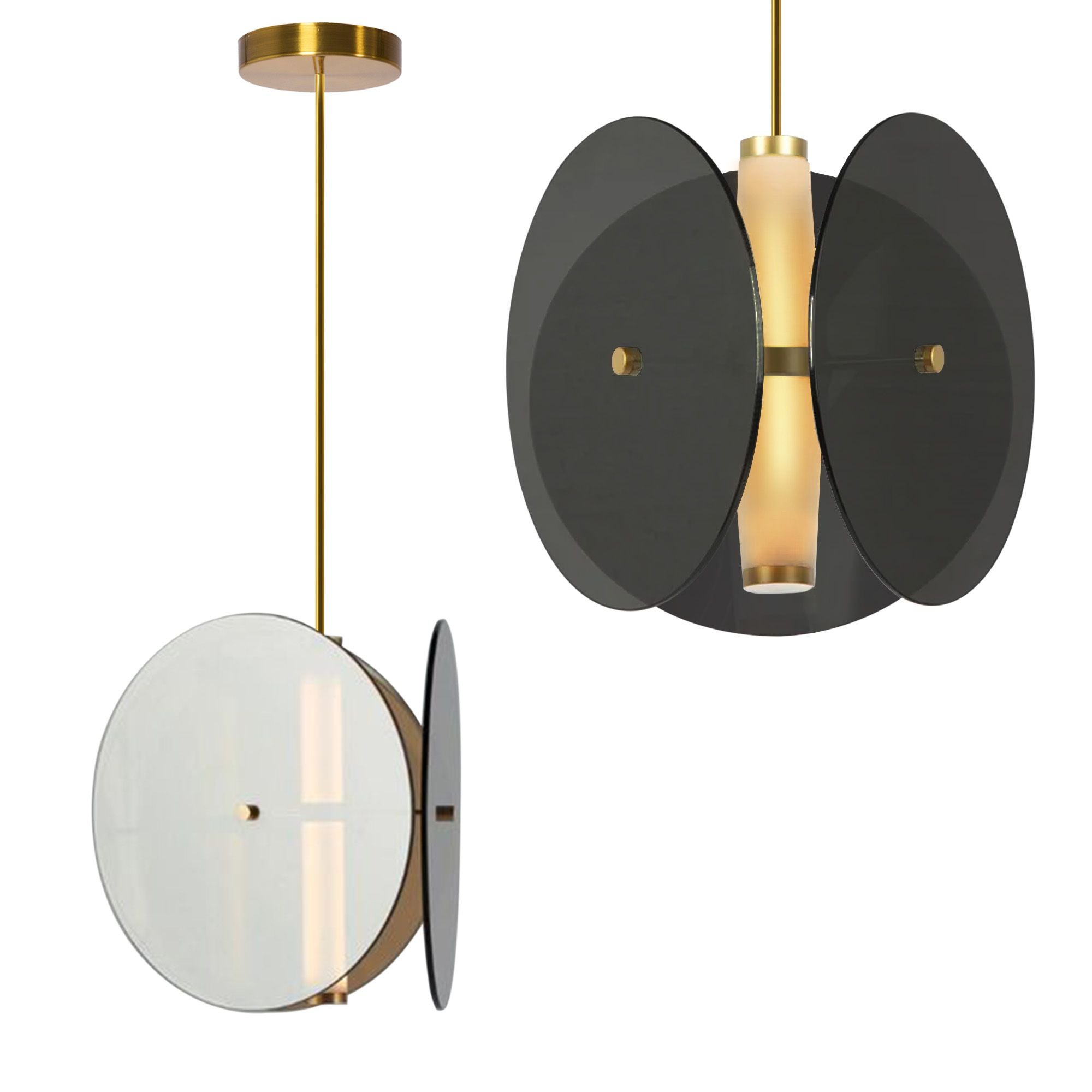 Lampa Sufitowa Wisząca Toolight App1675-Cp Round Czarny