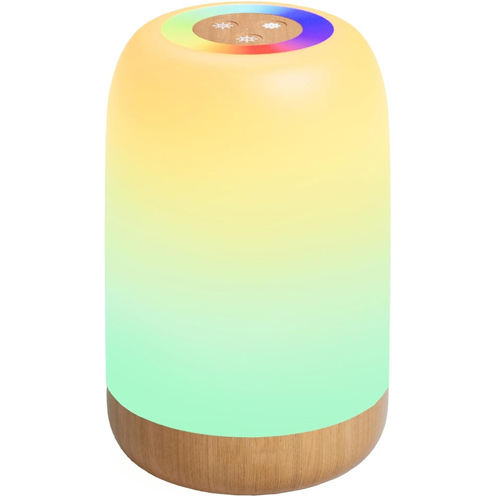 Ściemnialna dotykowa lampka nocna LED, przenośna i ładowalna, kolory RGB i 4 poziomy jasności do sypialni