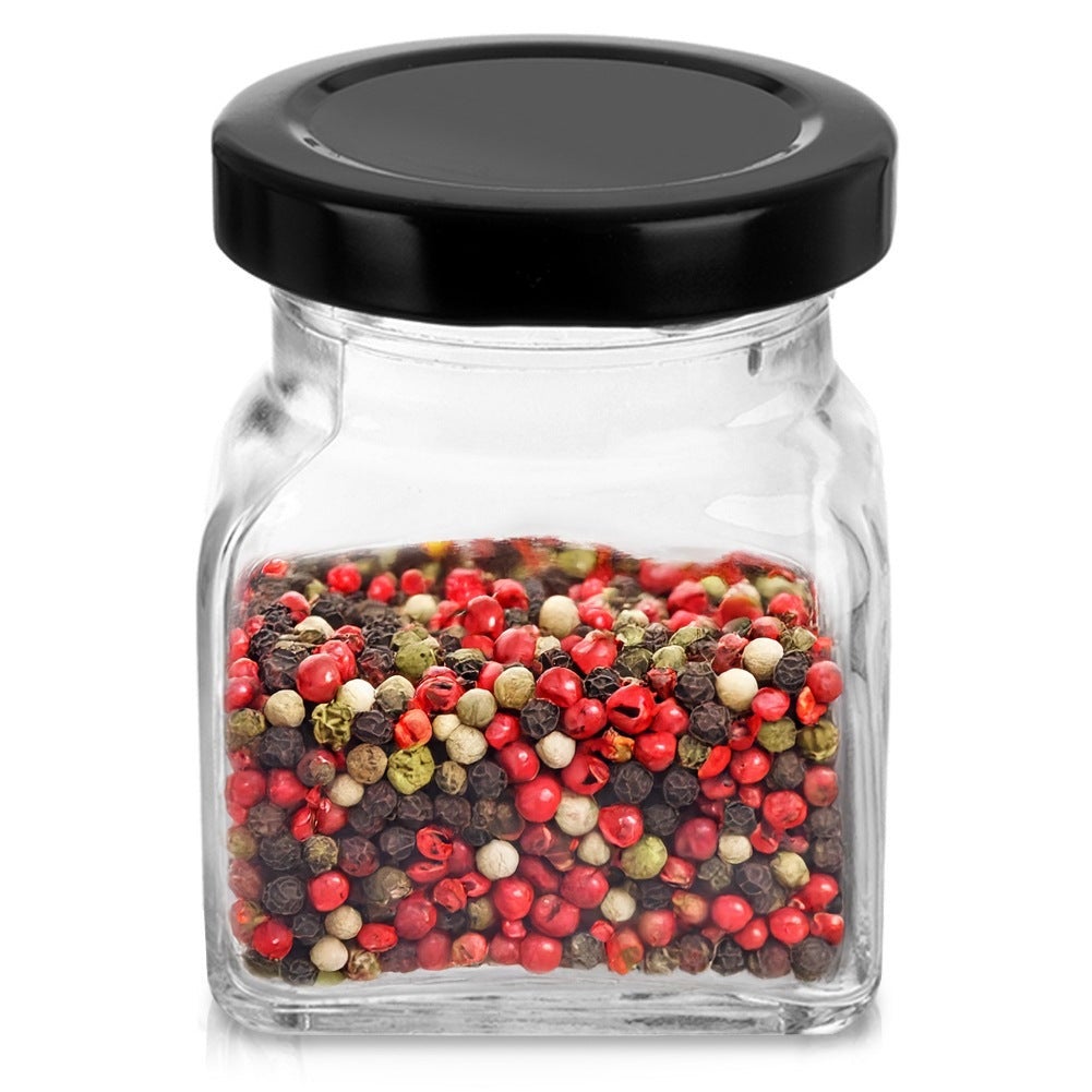 Contenedor de especias de bambú, recipiente para sal y pimienta Contenedor de especias de bambú, recipiente para sal y pimienta