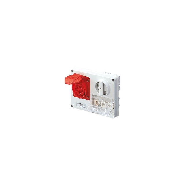 Gewiss GW66130 boitier de prise de courant Rouge
