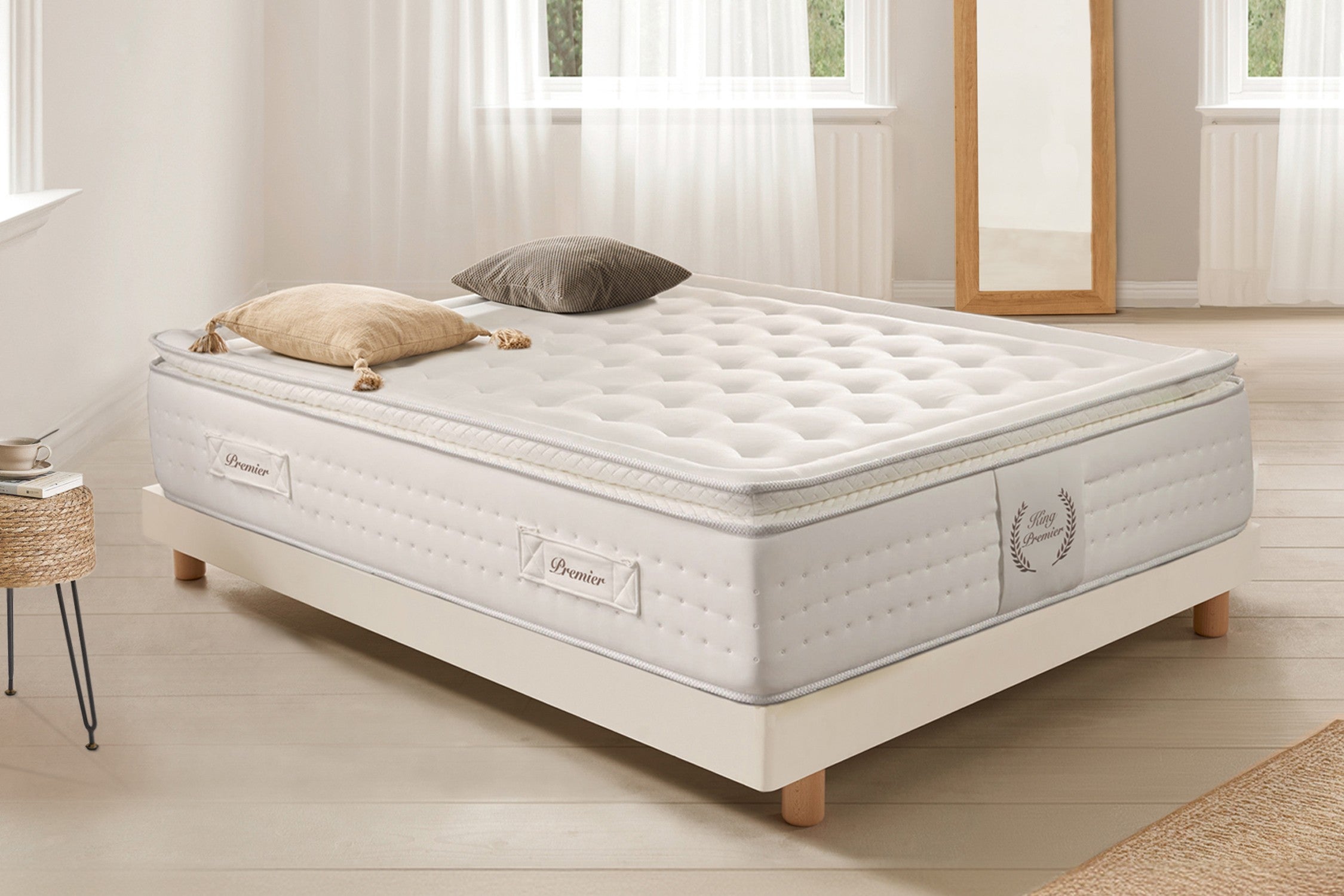 Materac Wiskoelastyczny King Premier Multizone - 135X190 cm - Moonia
