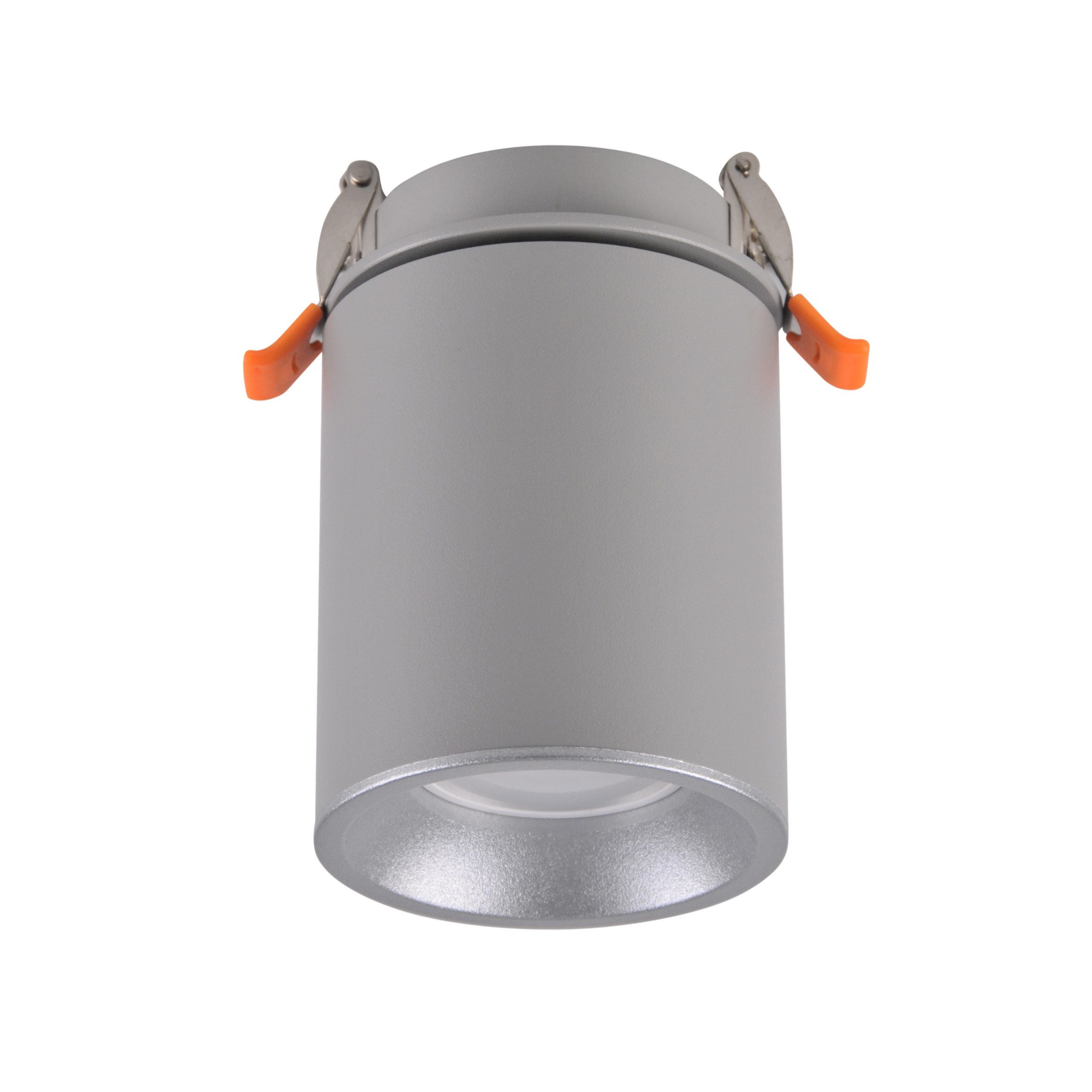 Oprawa sufitowa wpuszczana podtynkowa Haron szara 1xGU10x10W okrągła ruchoma IP20 wym: 14,4 x 8,2 x 8,2 cm aluminium Polux - 3