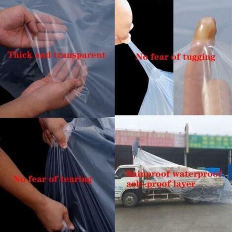 Bache pour Serre, Bache Plastique Transparente, Film Polyéthylène Extra-épais Clair 2m x 8m pour Polytunnel Légumes et Tomates - 4