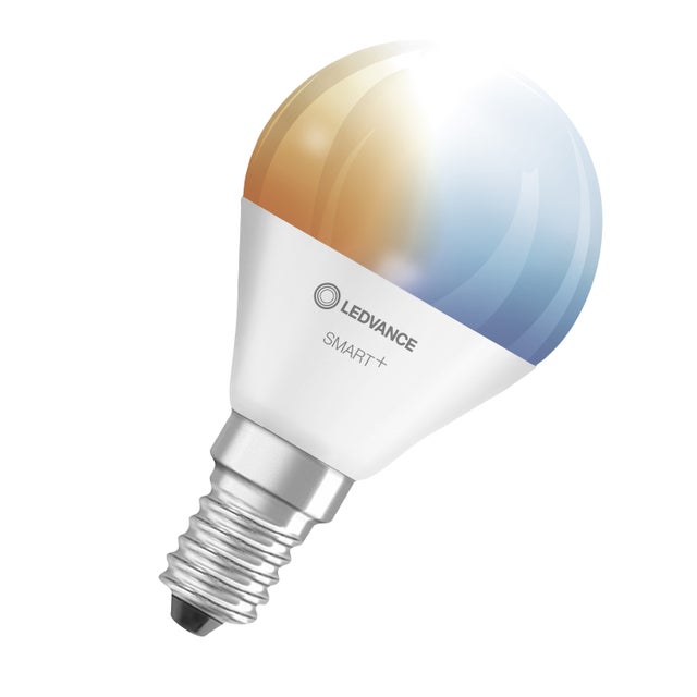 LEDVANCE Mini Ampoule SMART+ WiFi LED intelligente, E14, dimmable, couleur variable 2700-6500K, remplacement 40W, réglable blanc