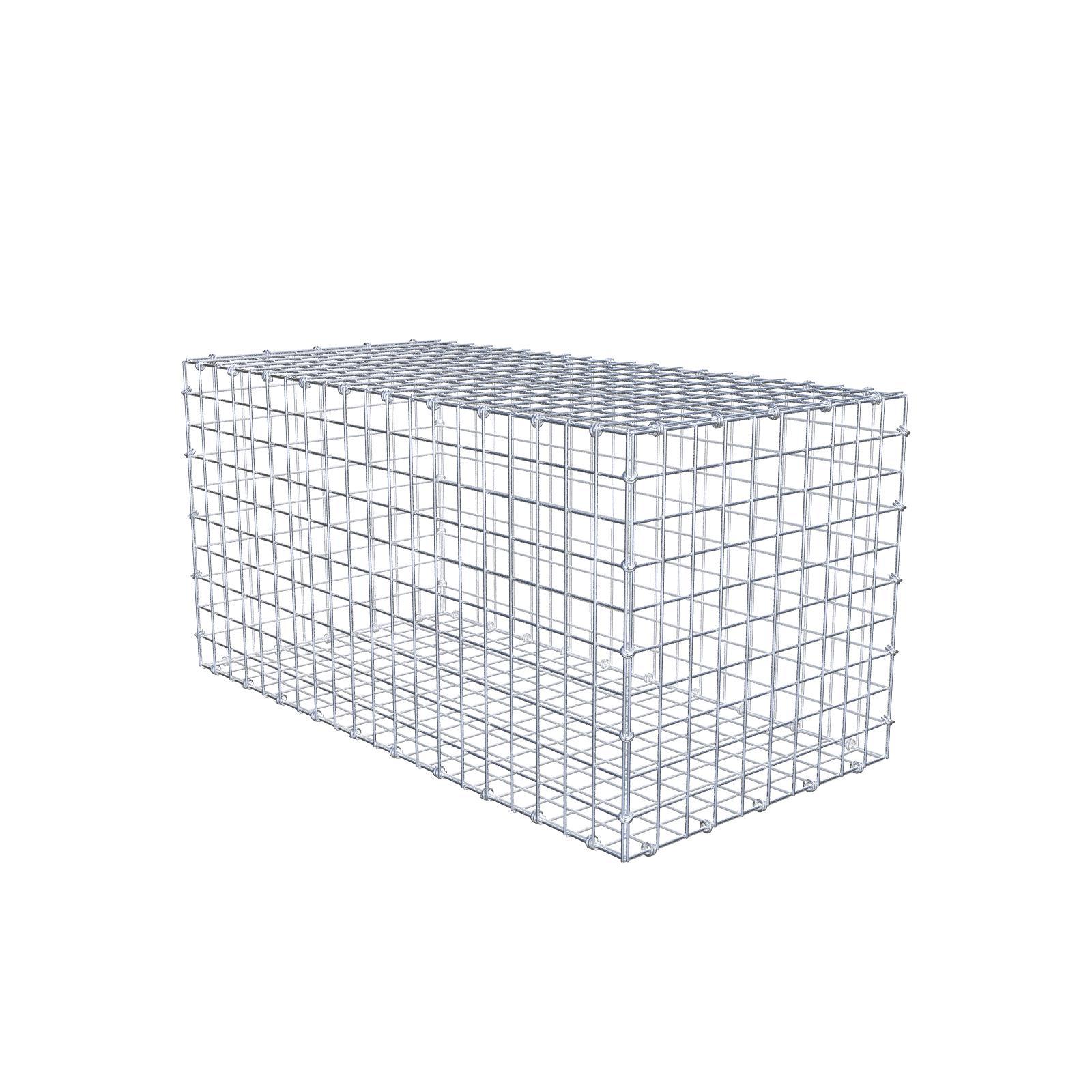 Gabion 100 cm x 50 cm x 50 cm (dł. x wys. x gł.), rozmiar oczek 5 x 5 cm, pierścień spiralny