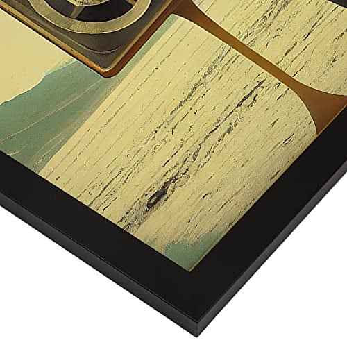 Nacnic Poster Cabeza Micrófono En Estilo Surrealismo Cinematográfico Ilustraciones Y Grabados De Historieta Abstracta Para A4 Marco Negro - 4