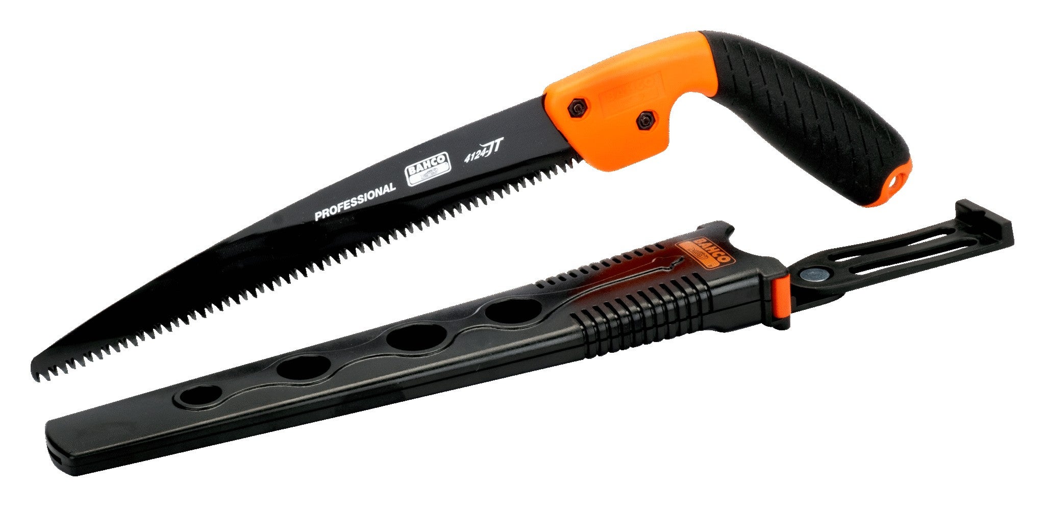 Scie arboricole avec manche bi-matière + étui - BAHCO 4128-JT-H - 5