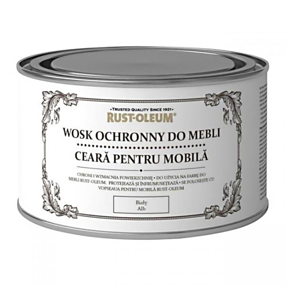 Wosk ochronny do mebli od Rustoleum biały 0.4L