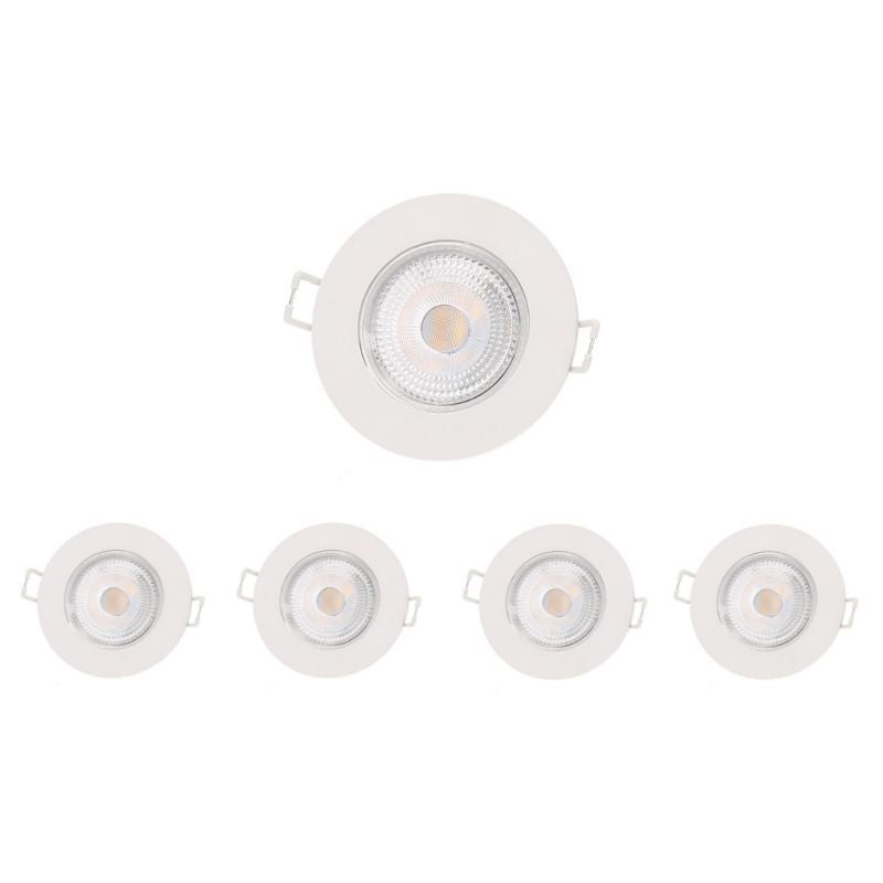 Spot LED Encastrable 5W IP65 Ø72mm Blanc - Unité / Blanc Neutre 4000K - 5500K - SILUMEN - 3