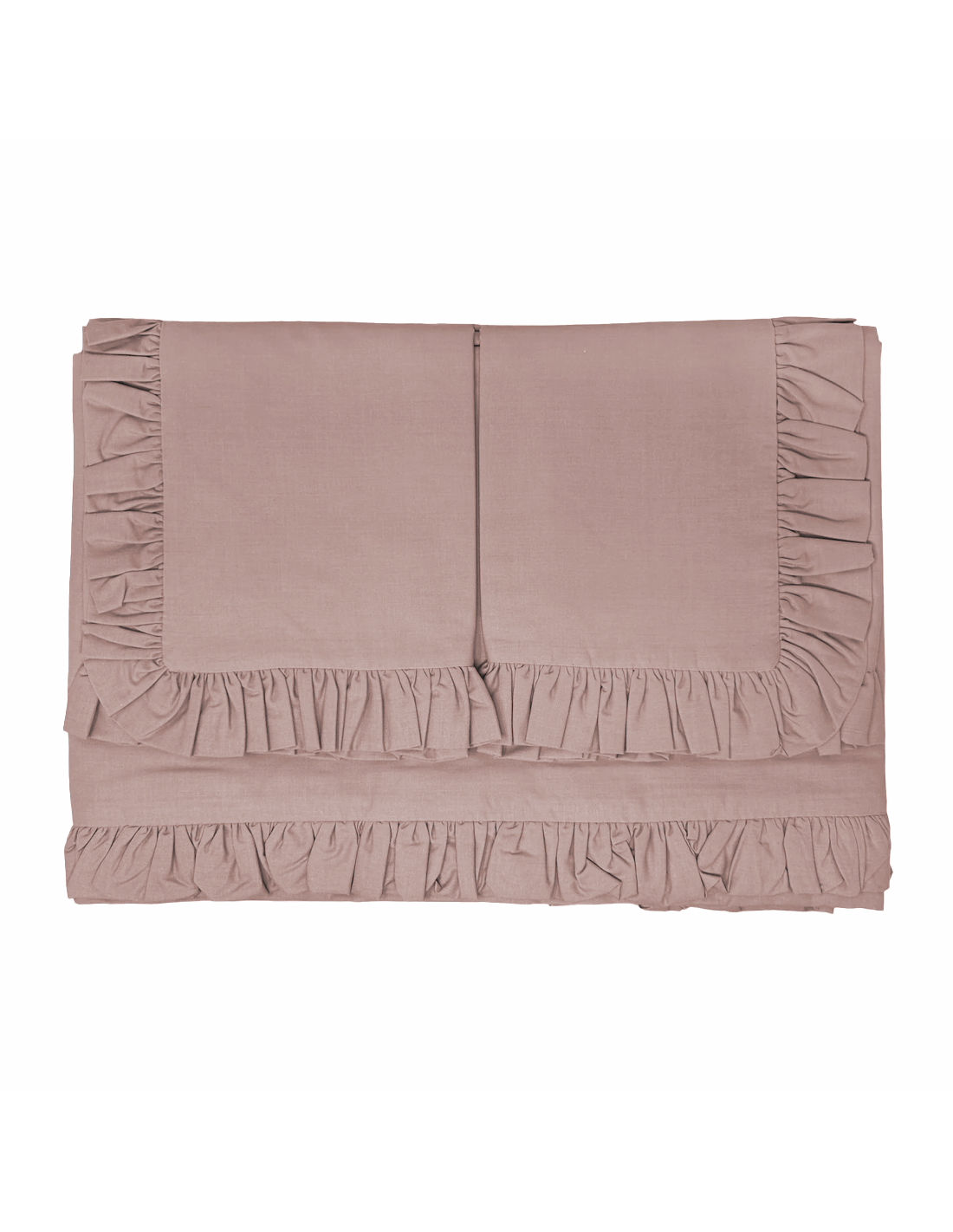 Completo per Letto Matrimoniale con Volant Due Lenzuola e Due Federe con Rouche - 3