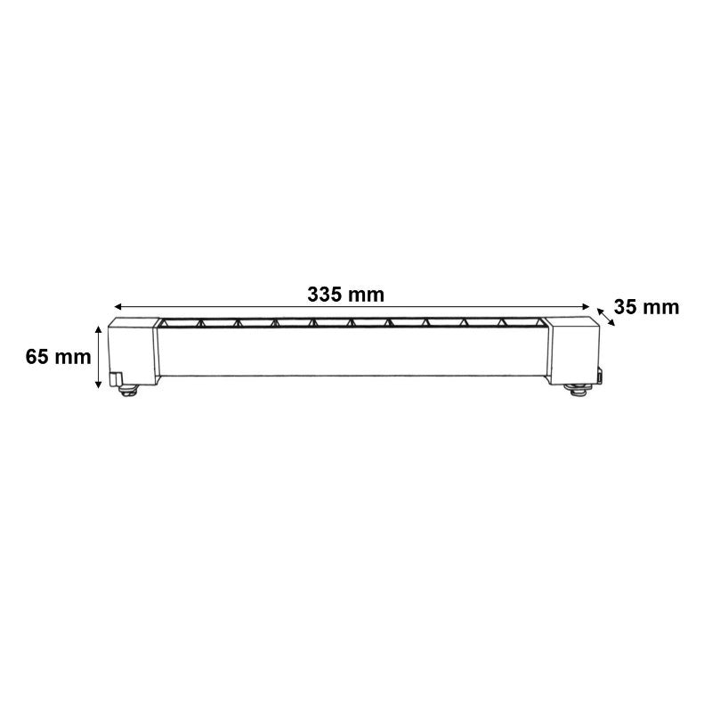 Projecteur Linéaire sur Rail Monophasé 20W 33cm Blanc - Blanc Chaud 2300K - 3500K - SILUMEN - 4