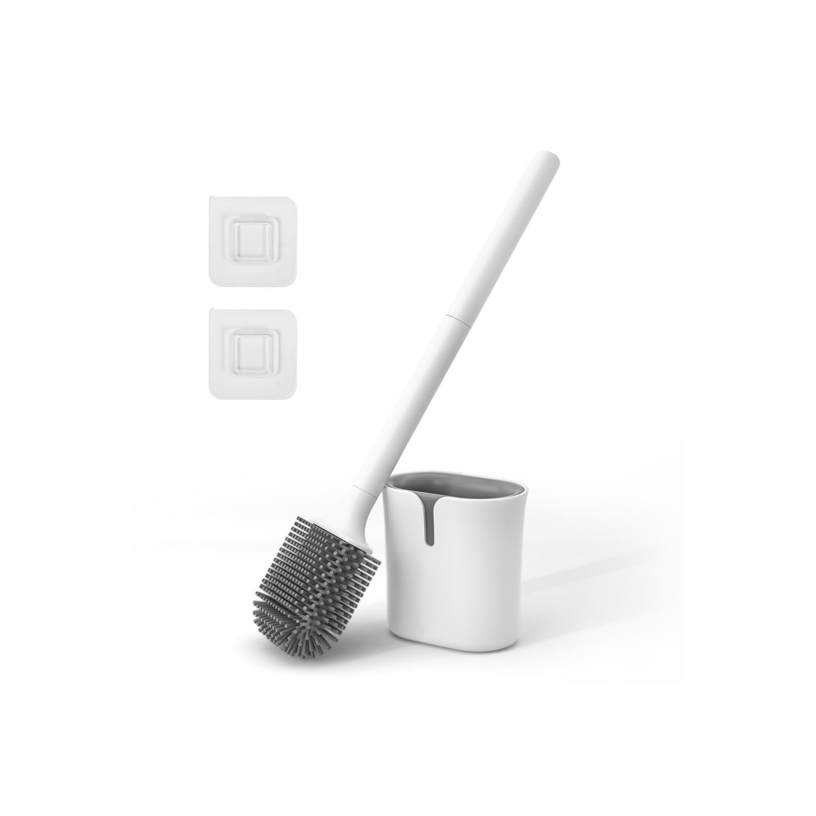 Brosse Toilettes WC Silicone Plate, Balai Toilette WC à Séchage Rapide ...