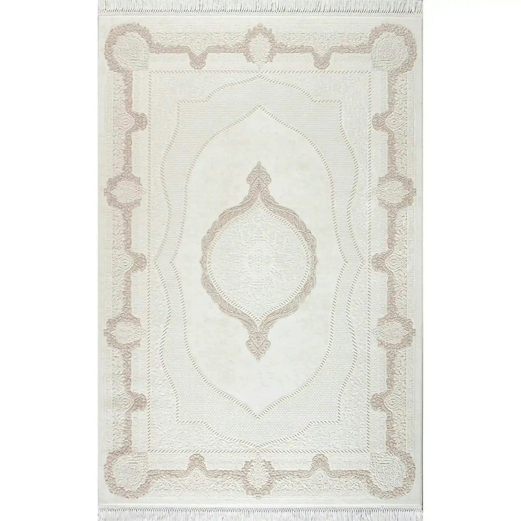 Covor VANESSA 03080A, 160x230 cm, forma dreptunghiulara, acril/poliester, bej/crem