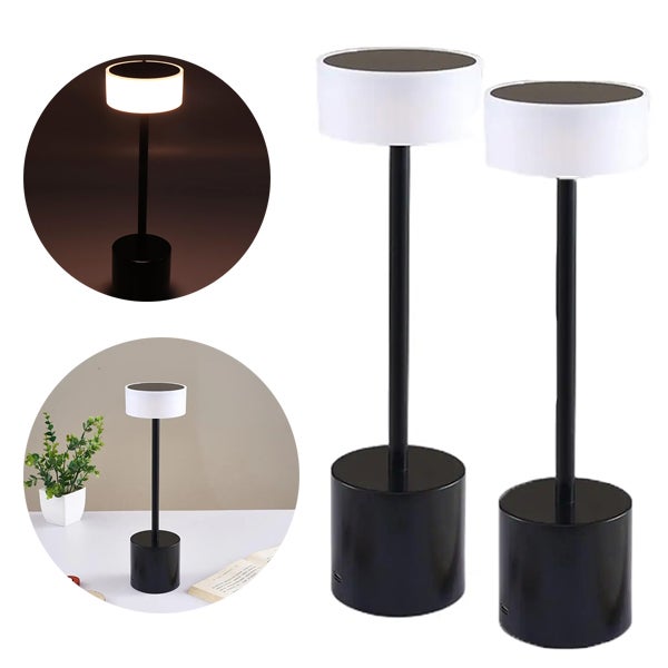 Lampe De Bureau LED Pliable Portable 3600mAh - Lampe Sans Fil Rechargeable 8 Niveaux Luminosité - Lampe Chevet Tactile