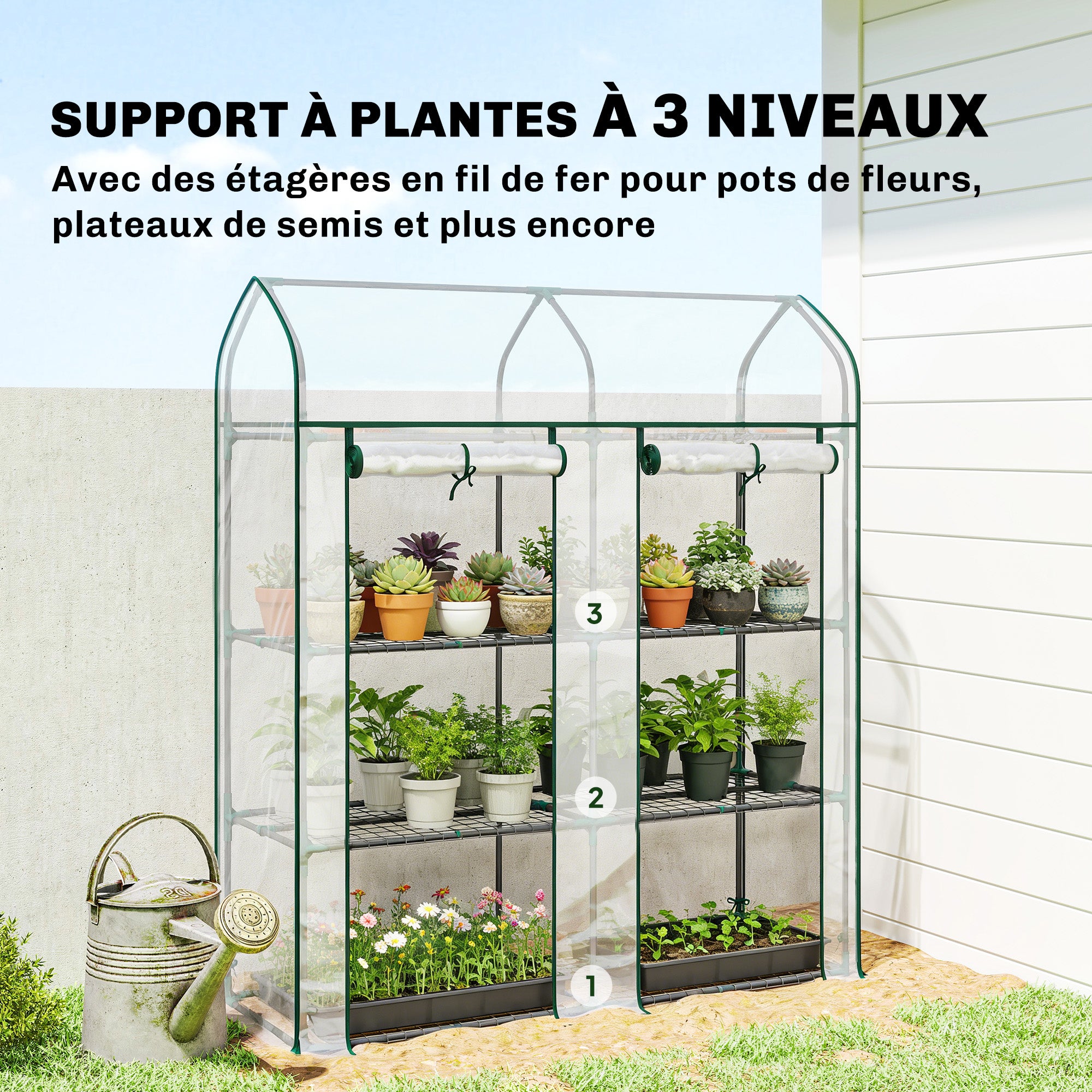 Serre de jardin acier Outsunny - 4