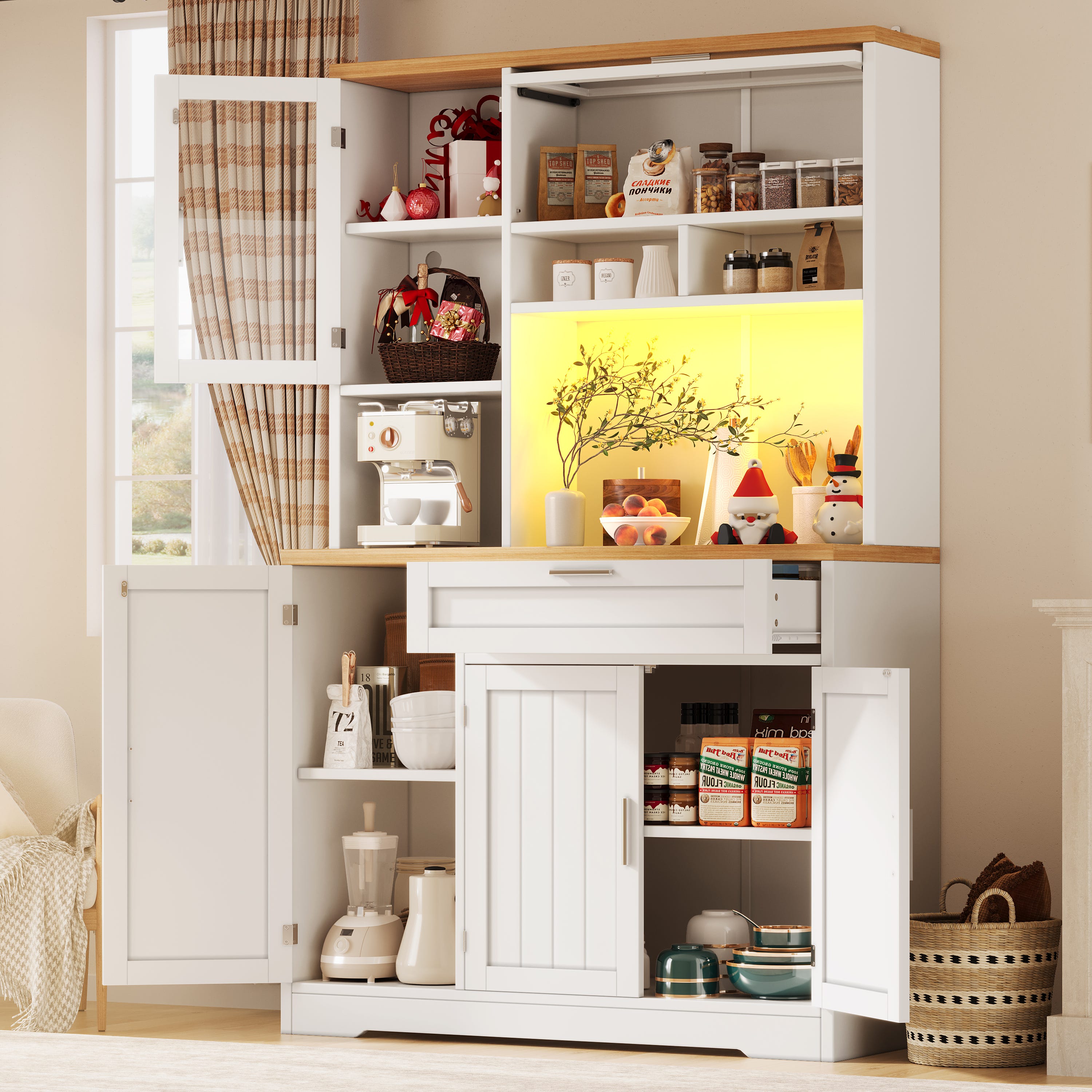 küchenvitrine Shabby Chic Display Case Buffet Cabinet Kitchen Buffet (A küchenvitrine Shabby Chic Display Case Buffet Cabinet Kitchen Buffet (A