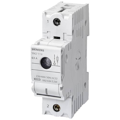 Wyłącznik Siemens D02 63 A montaż na szynie DIN ochrona IP20