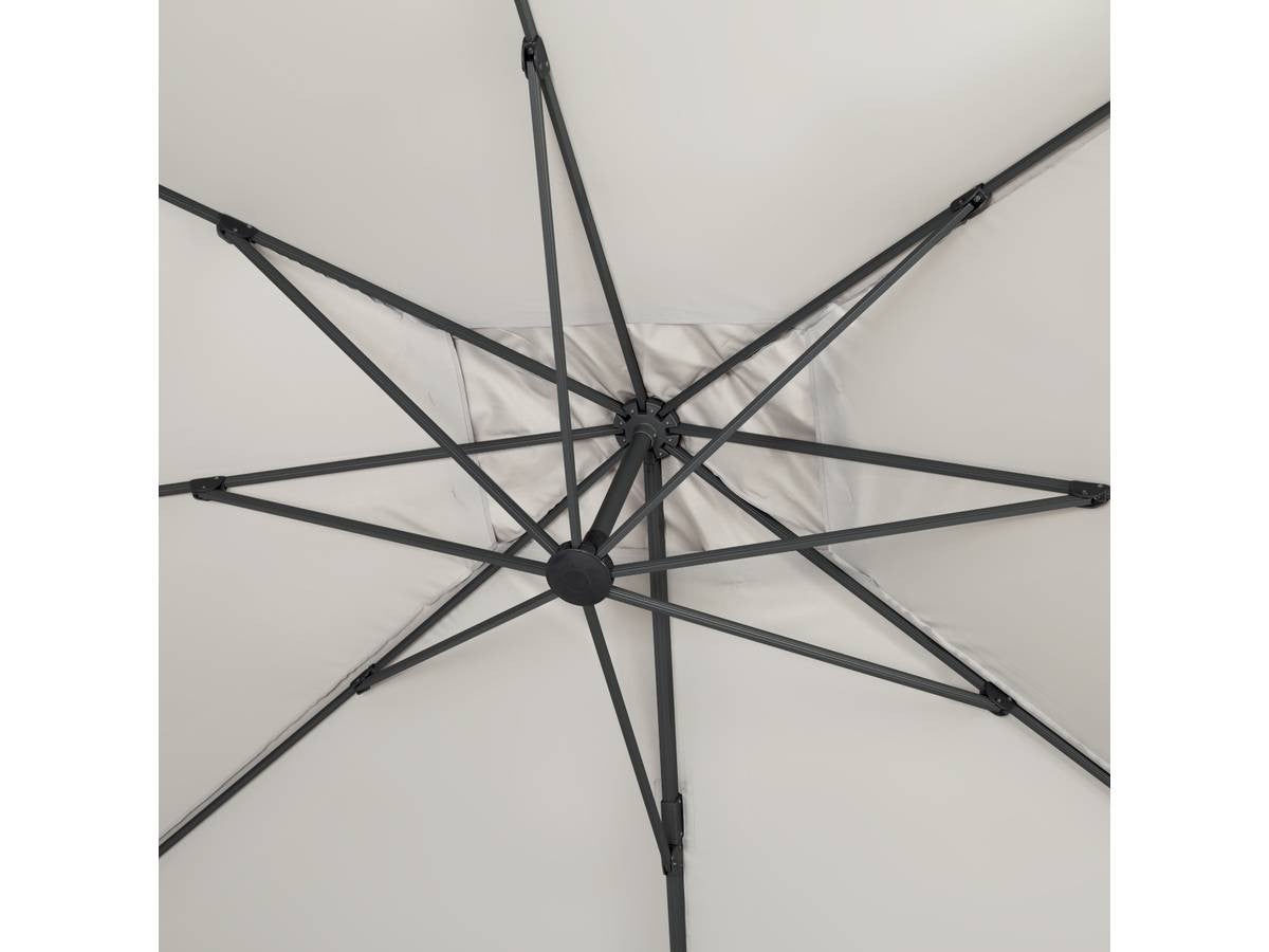 Parasol jardin déporté Alu 