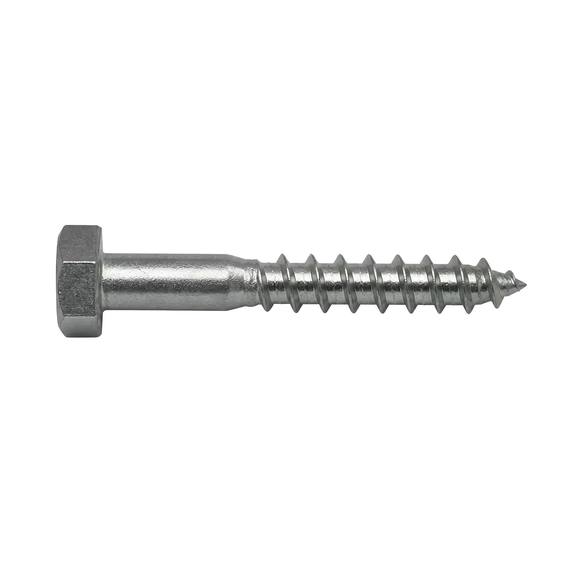 Lot de 100 Tirefonds en acier inoxydable A2 - DIN 571 - Tête Hexagonale - Diamètre 8 mm - Longueur 100 mm - Diamètre 8 mm - 3
