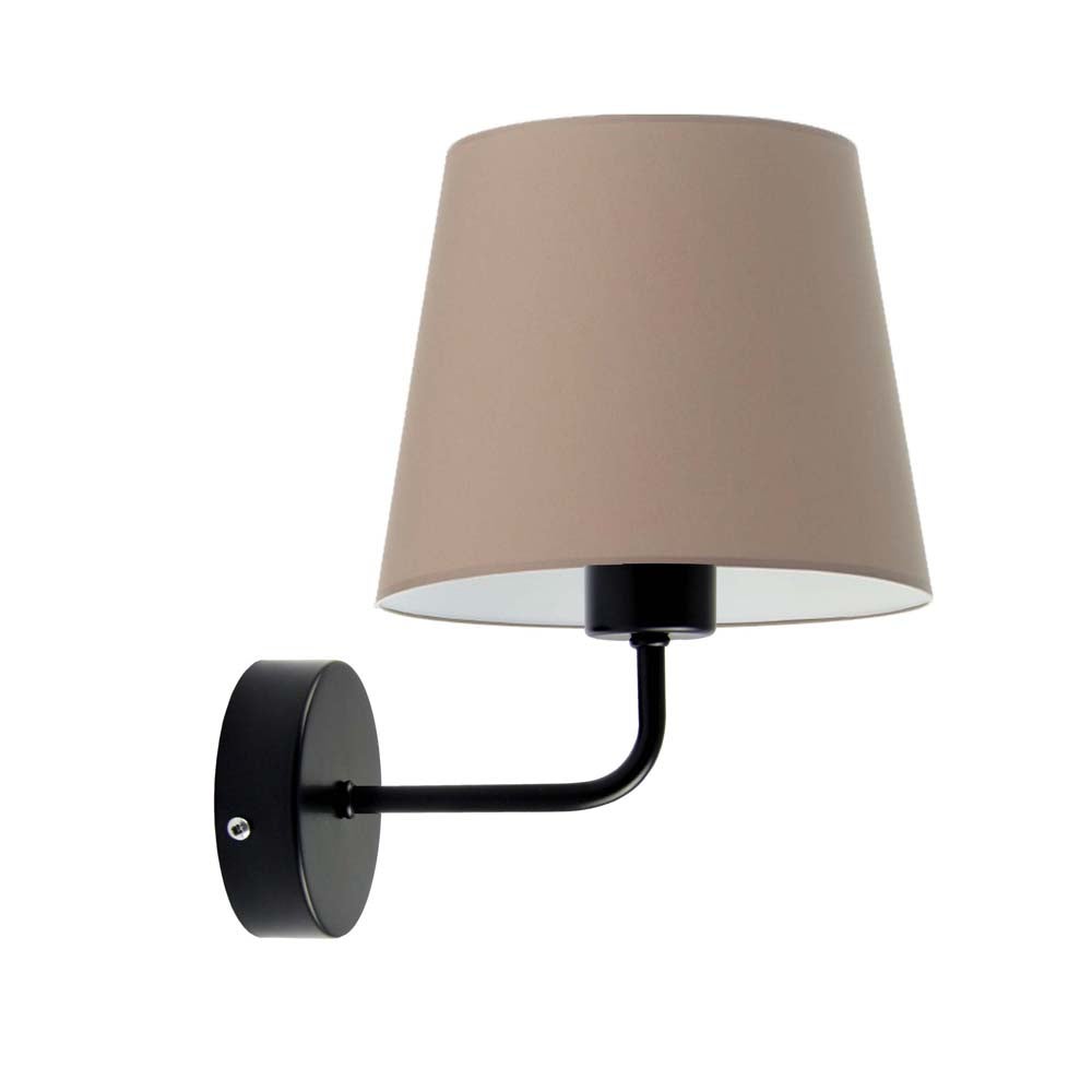 Kinkiet fajka lampa ścienna lampa na ścianę z abażurem stożek BLUES