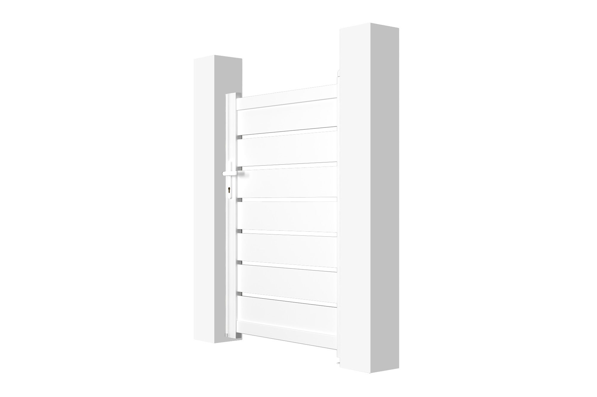 Portillon 1m VOGEL H.140cm aluminium blanc - 5