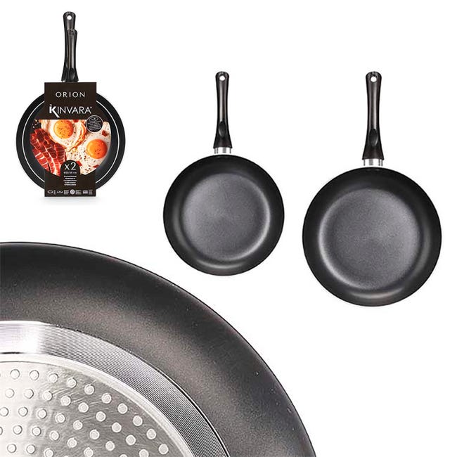 Bis Padelle Antiaderenti Energy Stone Induction 24 e 28 cm Bis Padelle Antiaderenti Energy Stone Induction 24 e 28 cm